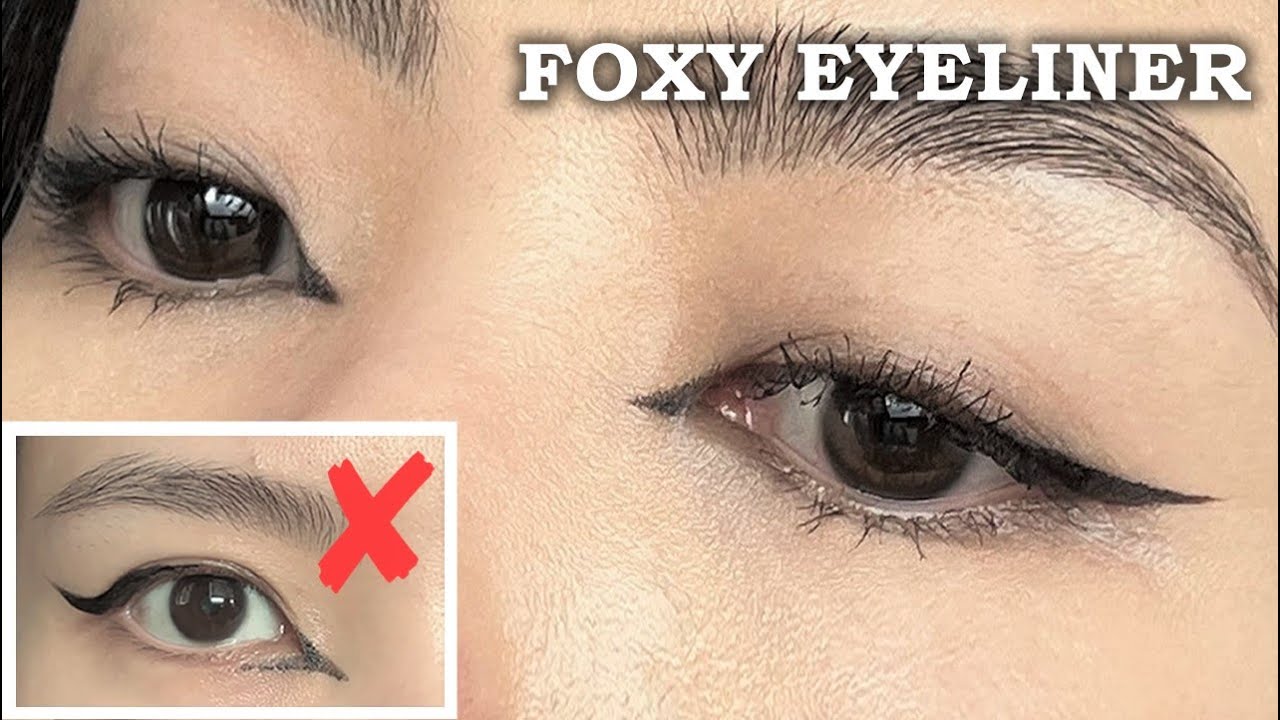 Как идеально удлинить нависшие веки с помощью подводки FOXY EYELINE — урок FOX EYES (для начинающих)