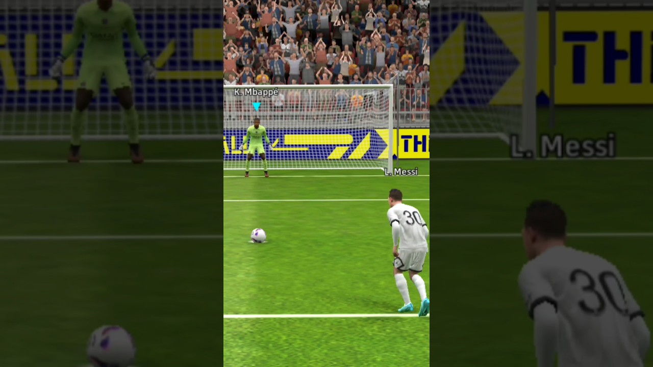 Mbappe😱 Vs Messi😥 Penalty #shorts #messi #efootball #mbappe