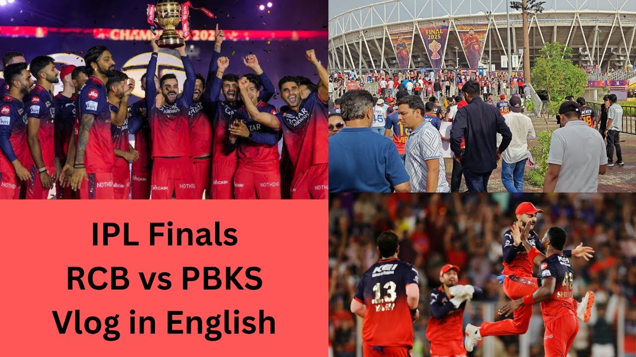 RCB vs PBKS FINALS VLOG | Narendra Modi Stadium | Epic Cricket Match Experience | Vlog in English