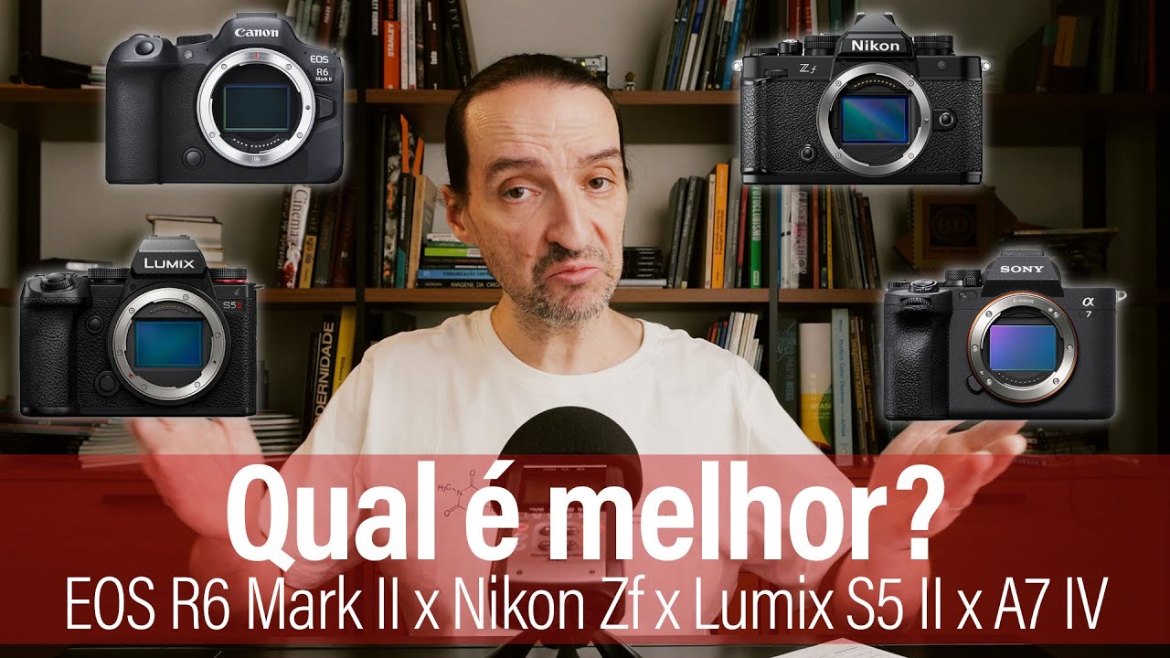 Qual é a melhor Full Frame de uso geral? Canon EOS R6 Mark II, Lumix S5 II, Nikon Zf ou Sony A7 IV??