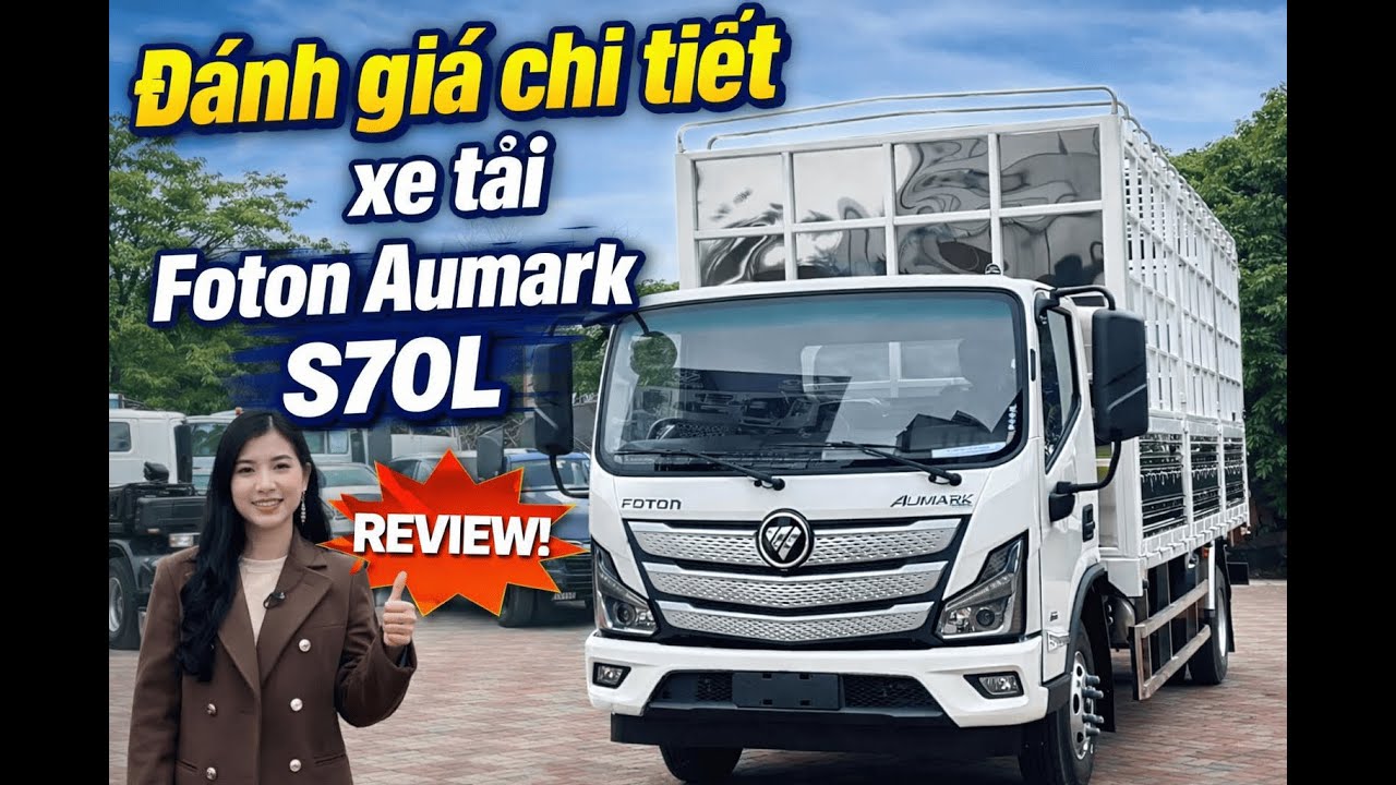 Foton Aumark S70L | Đánh giá chi tiết xe tải 7.7 tấn thùng dài 6m3 #AumarkS70L #xetaithung6m2