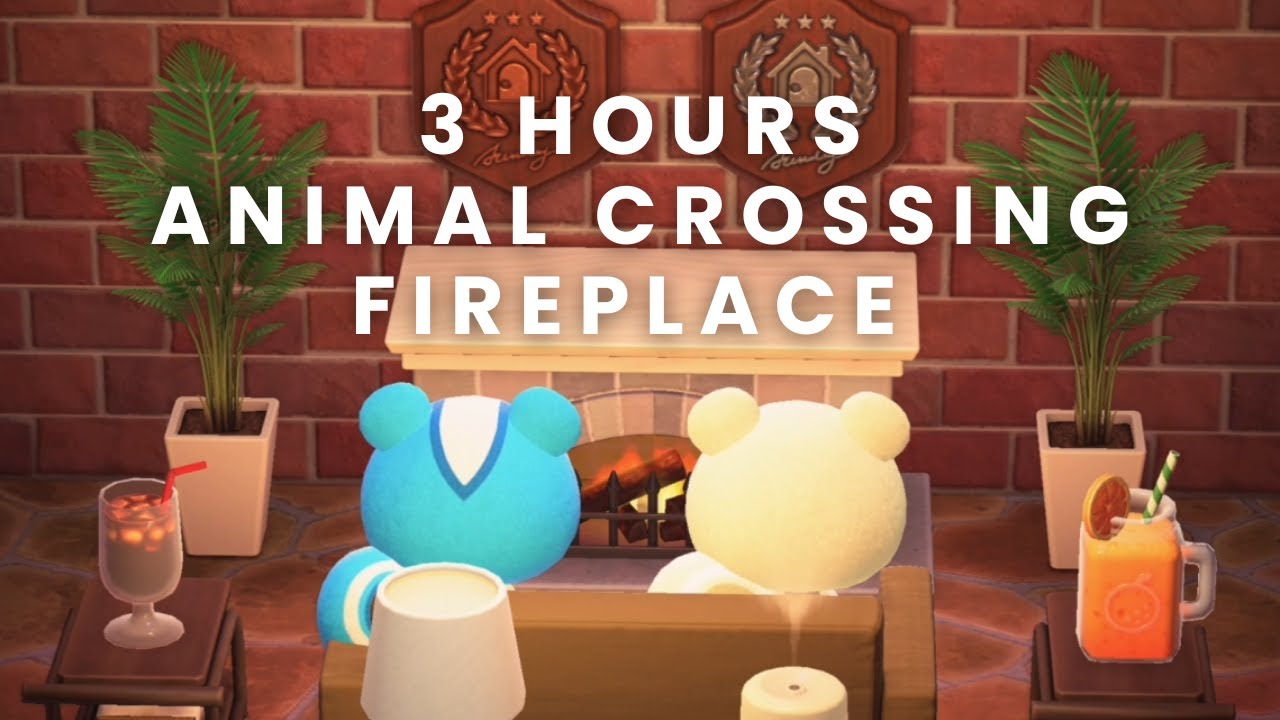 3 Hours Animal Crossing Fireplace | ACNH ASMR 🤍