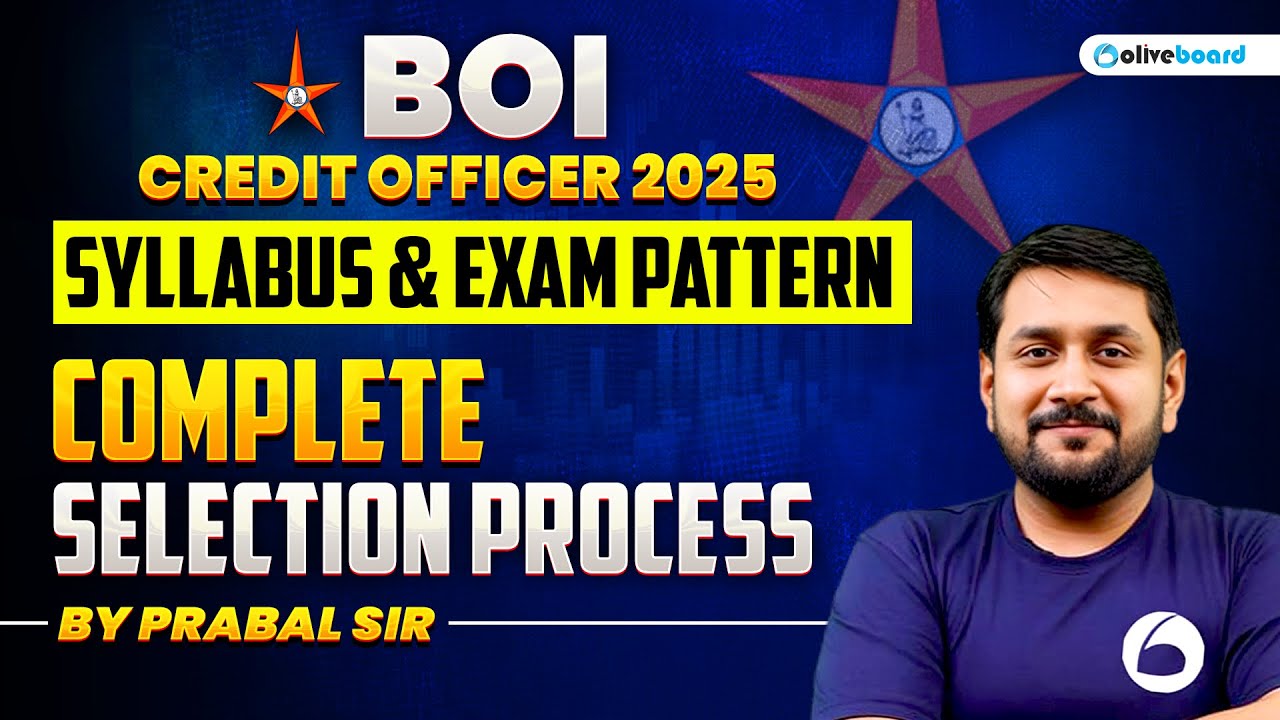 BOI Credit Officer Syllabus 2025 | Exam Pattern & Selection Process | Bank of India Credit Officer