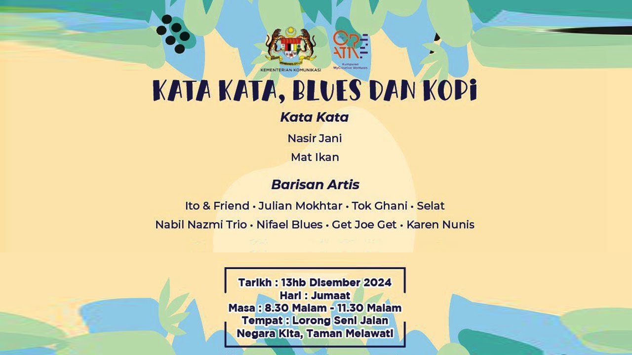 Kata Kata, Blues dan Kopi at Jalan Negara Kita