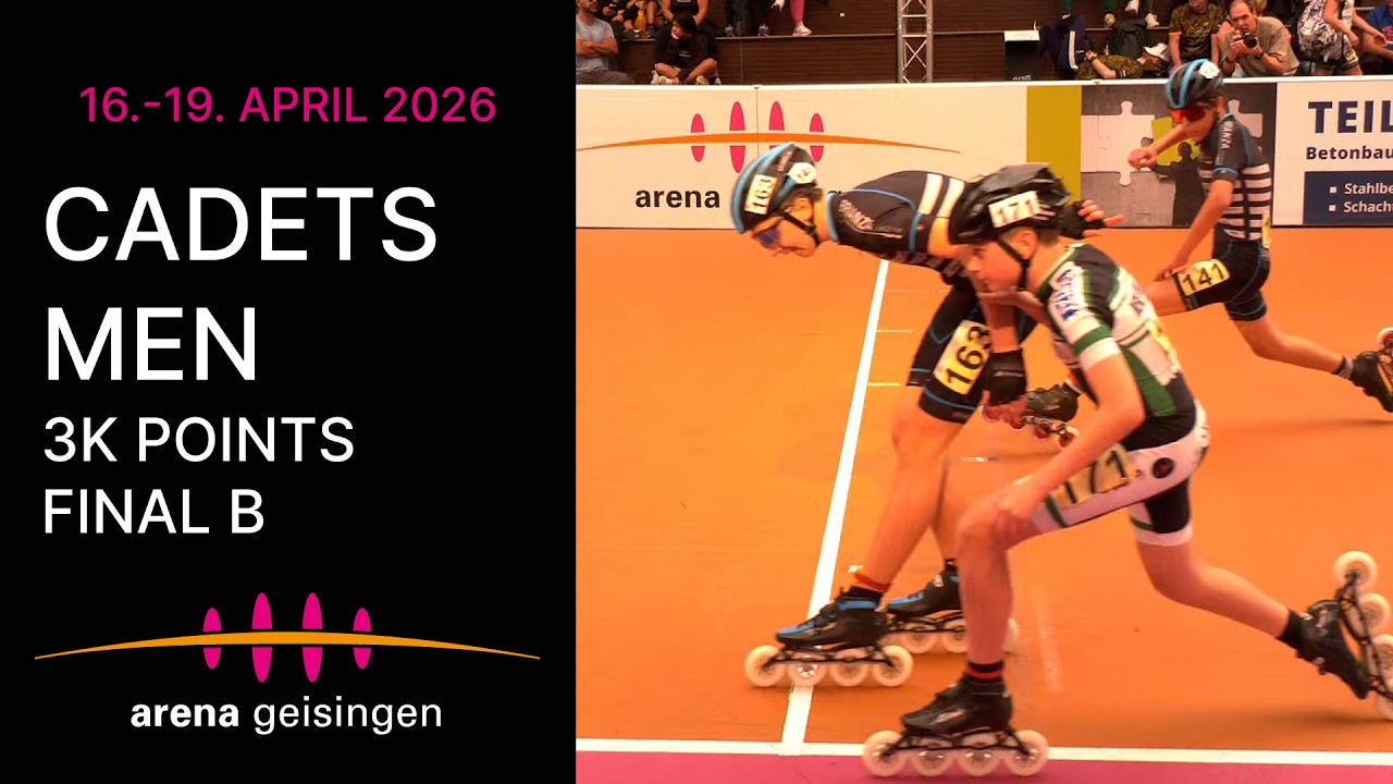 🏁 Cadet Men Points B-Final 3K | Arena Geisingen International 2026 | Full Race Replay