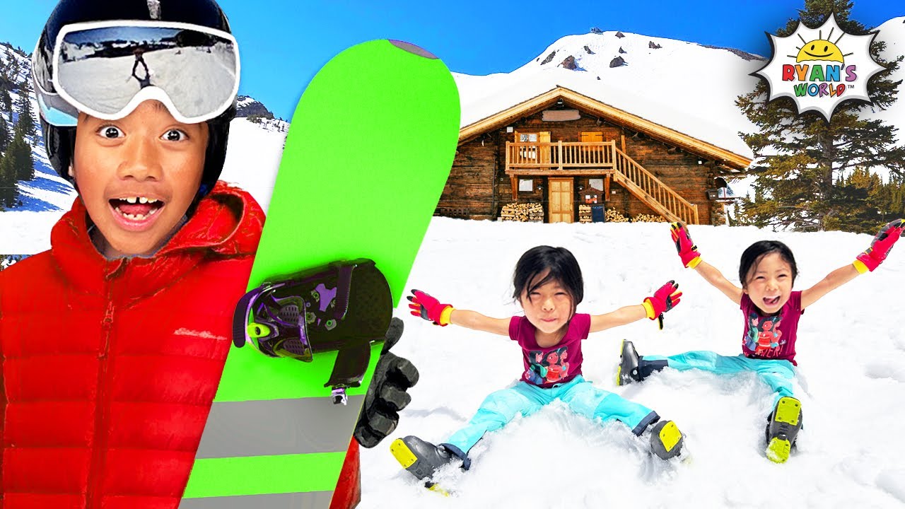 Ryan first time snowboarding on Mammoth Mountain!