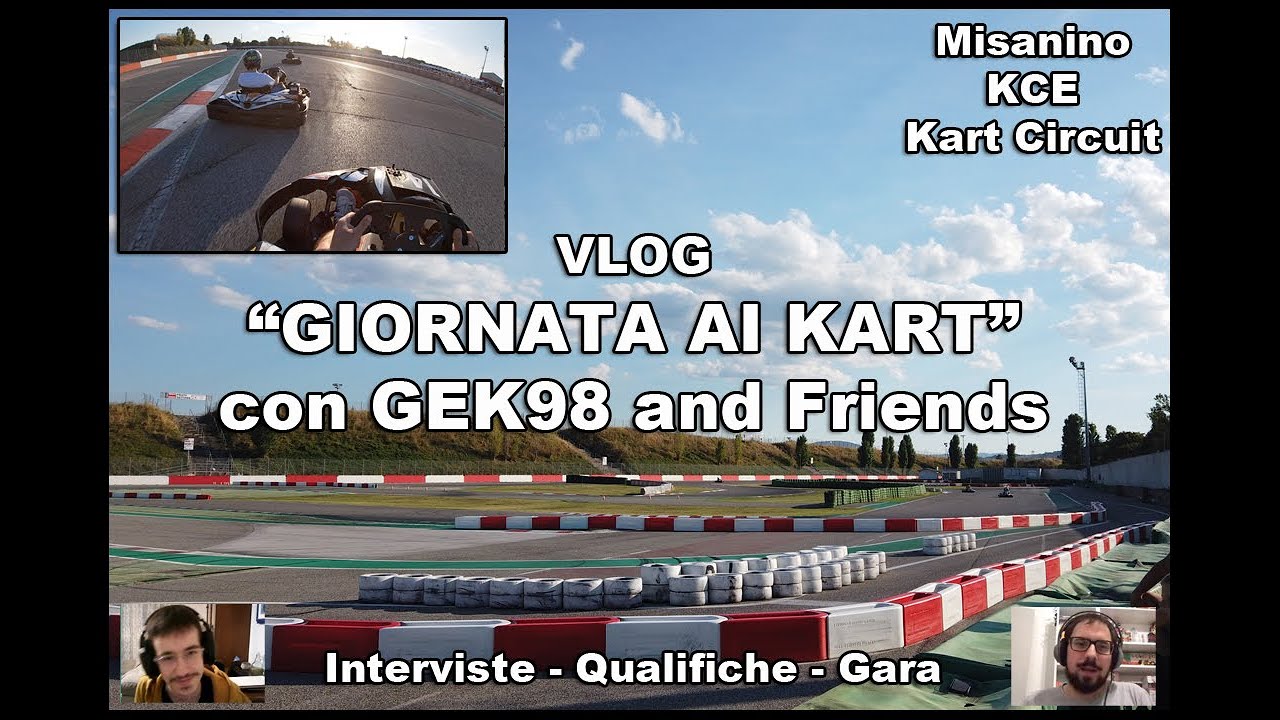 CORRO AI KART CON GEK98 (KCE Misanino Kart Circuit) - VLOG