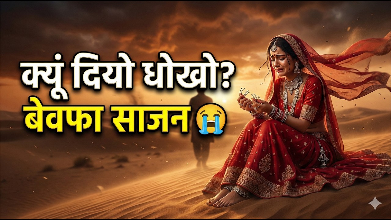 रूला देने वाला राजस्थानी गीत | क्यूं दियो धोखो? (Kyu Diyo Dhokho)Heart Touching Rajasthani Sad Song|