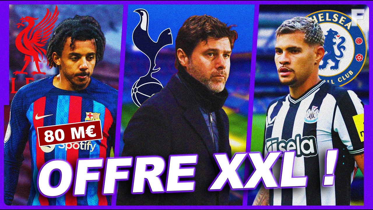 Tottenham CHOISIT Mauricio Pochettino, Liverpool POSE 80M€ sur Koundé, Chelsea FONCE sur Guimarães
