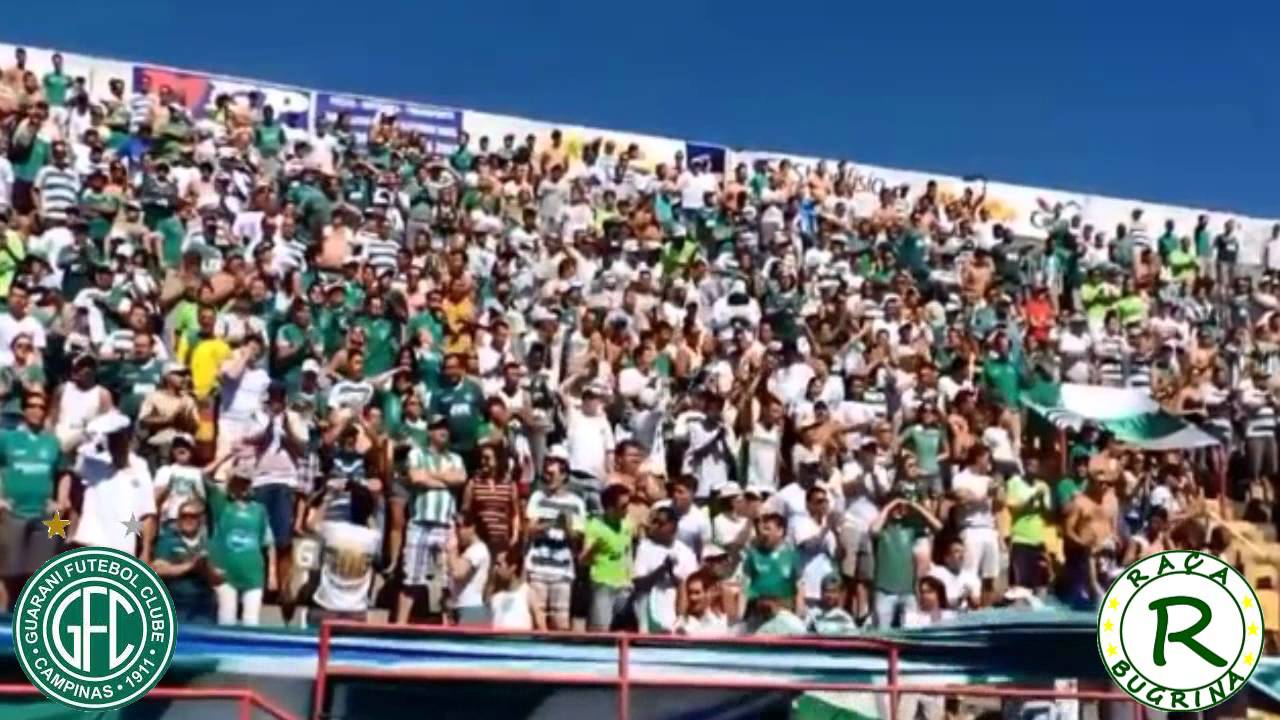 [RA&Ccedil;A TV] Torcida do Guarani cantando - GUARANI x Mogi Mirim