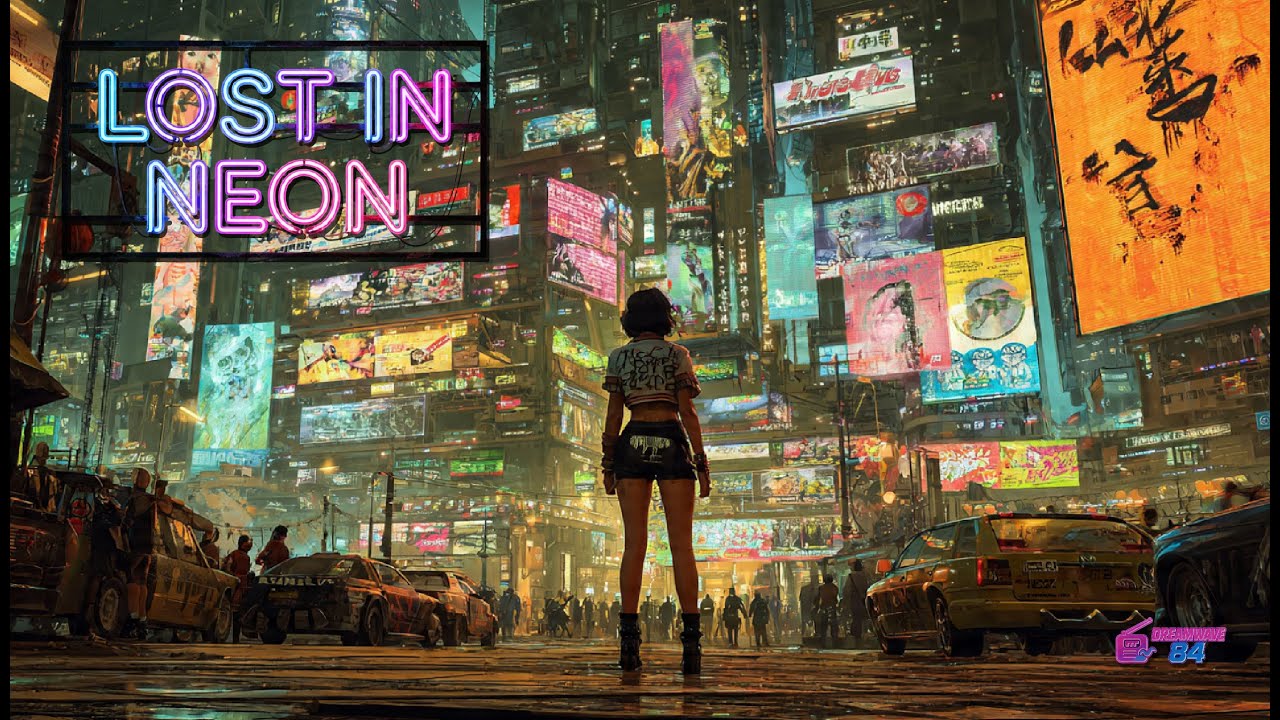 Lost in a Futuristic City | Cyberpunk Ambient Music & Neon Megacity (1.50H)