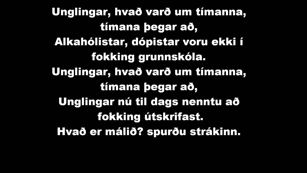 Unglingar - Óskar Axel ft. Karen Páls