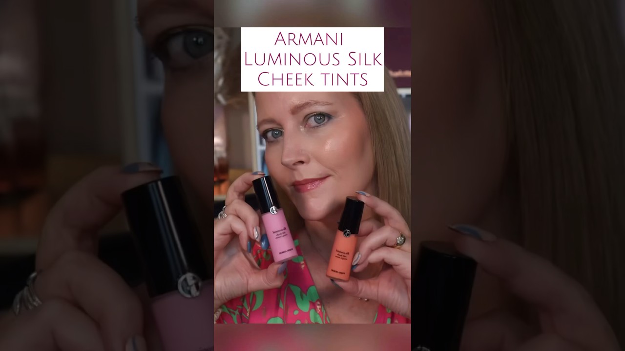 ARMANI LUMINOUS SILK CHEEK TINT Rosy Peach 53 Bold Pink 
