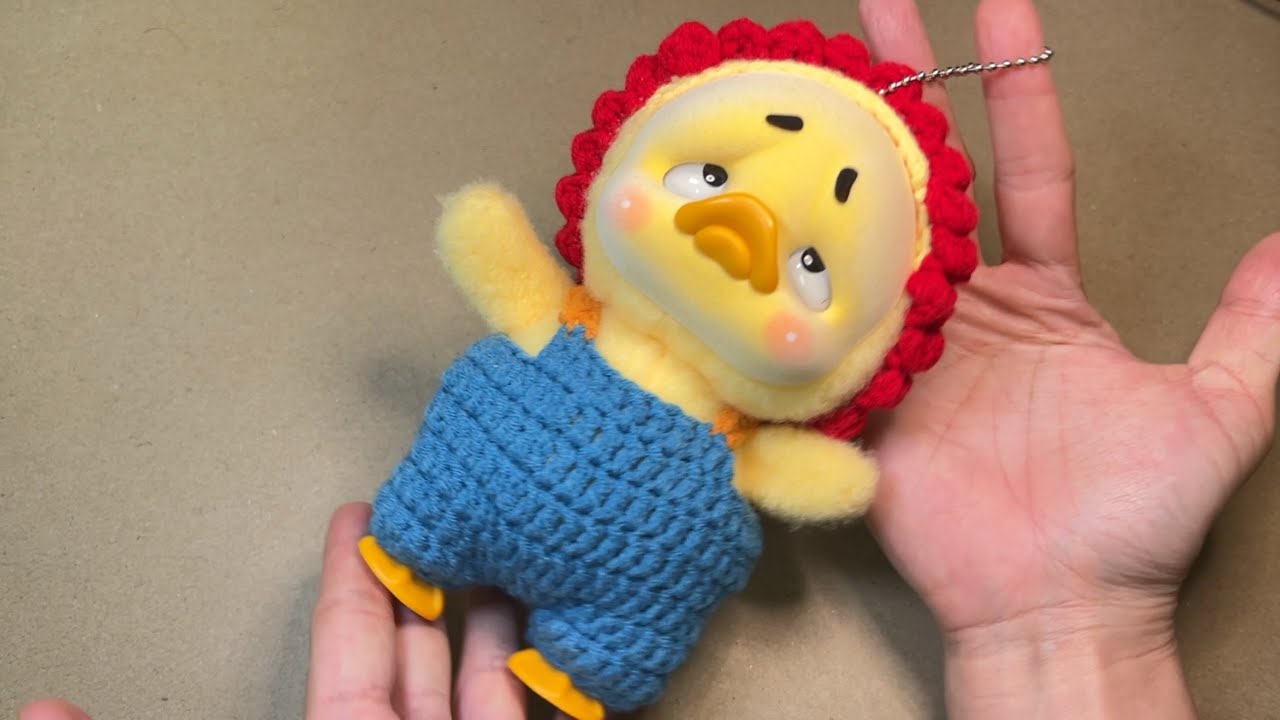 🧶💕How to crochet Upsetduck’s dress | สอนถักชุดเป็ดหน้าบึ้ง ถักชุดเอี๊ยม ถักชุดเป็ด