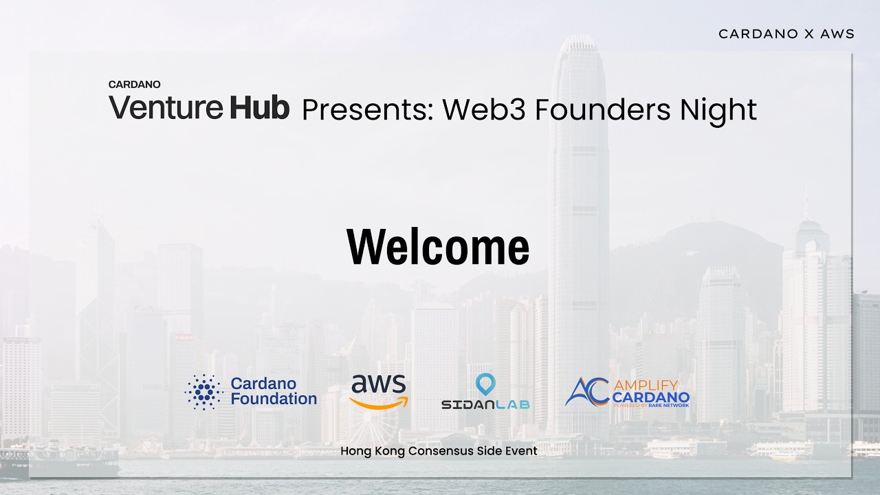 Cardano Venture Hub Presents: Web3 Founders Night (Side Event During Consensus HK 2026)