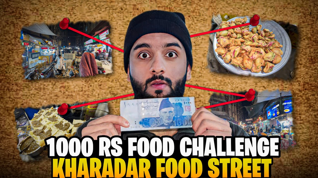 1000rs Food Challenge in Kharadar Food Street || Conquering Kharadar Food Street