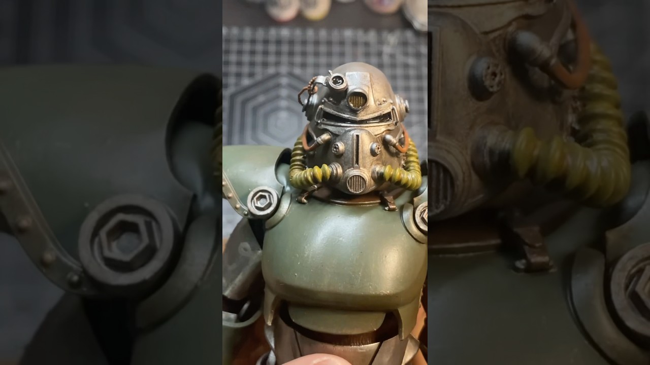 Custom T-51B Power Armor figures from Fallout 3/nv #fallout #actionfigures #3dprinting #videogames