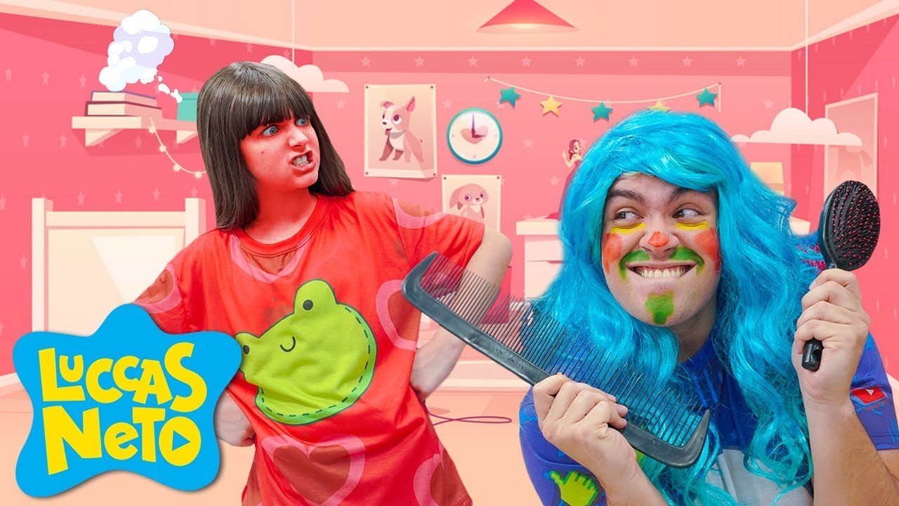 LUCCAS NETO SE MUDA A LA HABITACIÓN DE SU HERMANITA 🏠 LUCCAS TOON en Español