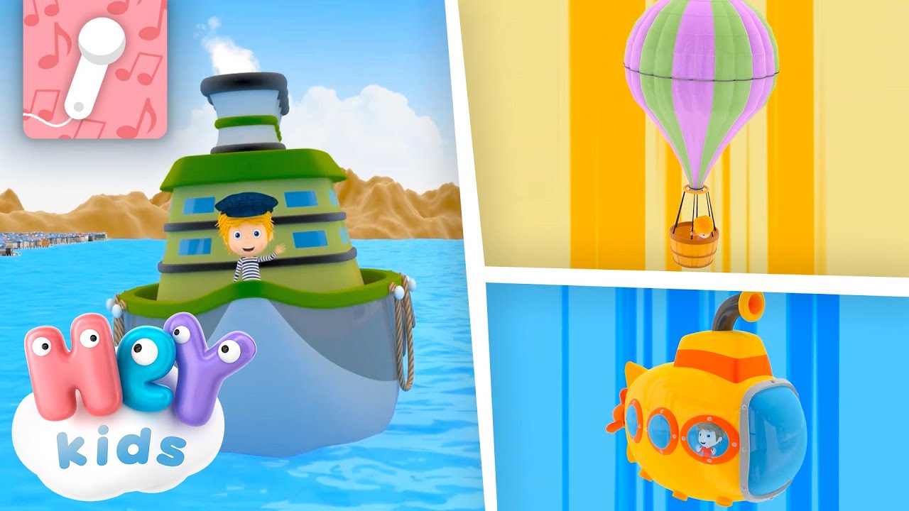 Mezzi di Trasporto 🎤 KARAOKE | HeyKids Italiano - Canzoni Per Bambini