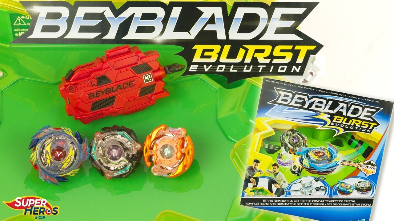 Beyblade Burst Evolution Switch Strike Tempête de Cristal Toupies Valtryek Jouet Hasbro Noel 2018