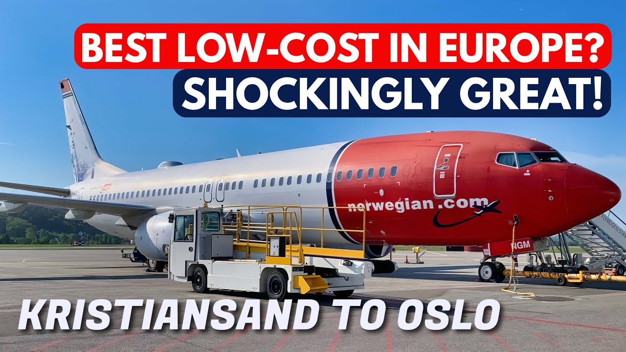 TRIP REPORT | Norwegian Air Boeing 737 | Kristiansand to Oslo –  Extremely Short 737 Flight!