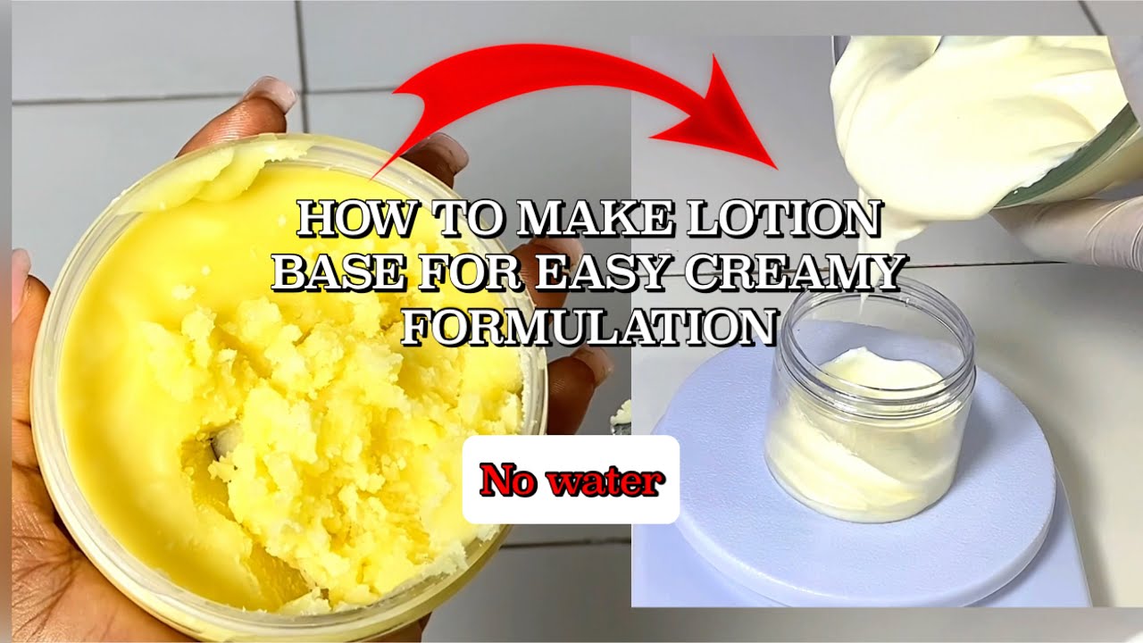 With this base, you only need water to make your cream.