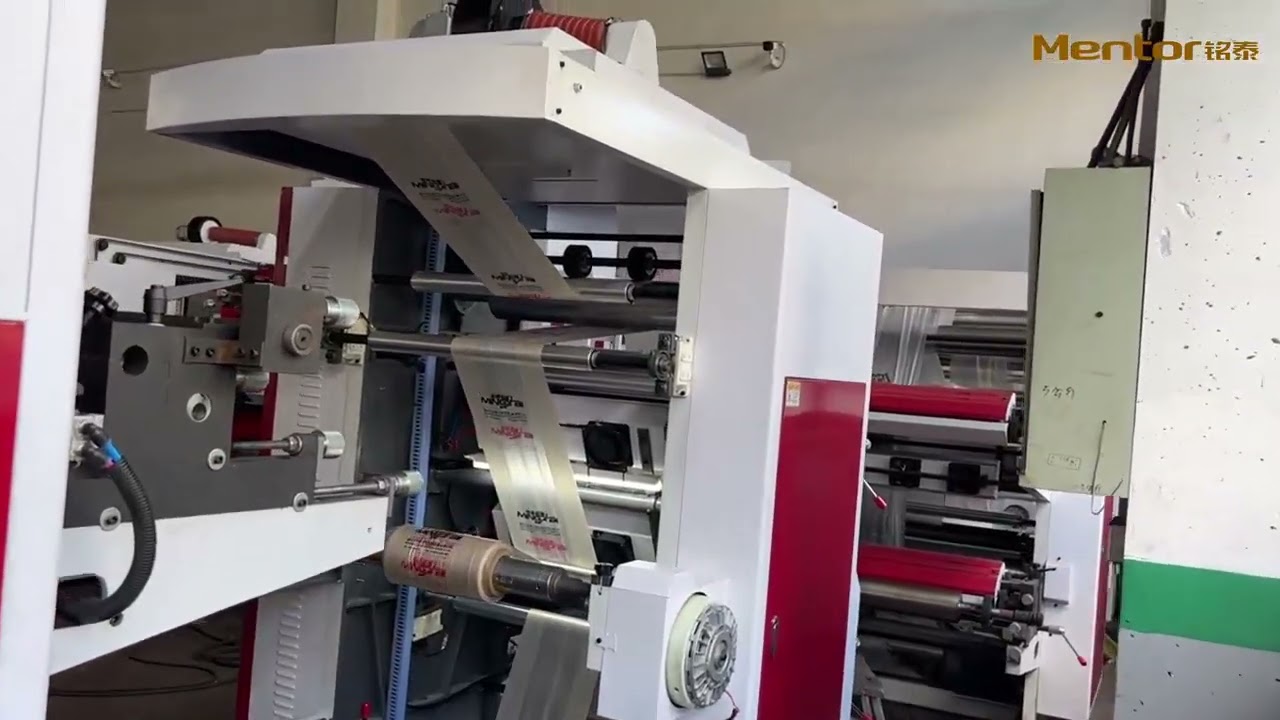 two color flexo printing machine for PE polythene plastic bag printing machine