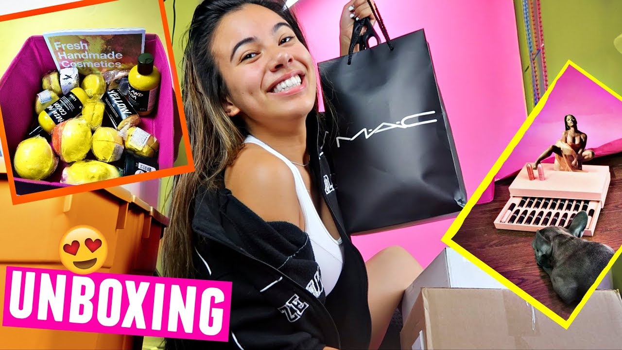 EVERY YELLOW LUSH PRODUCT EVER MADE, MAC, NYX Vans, and more UNBOXING!
