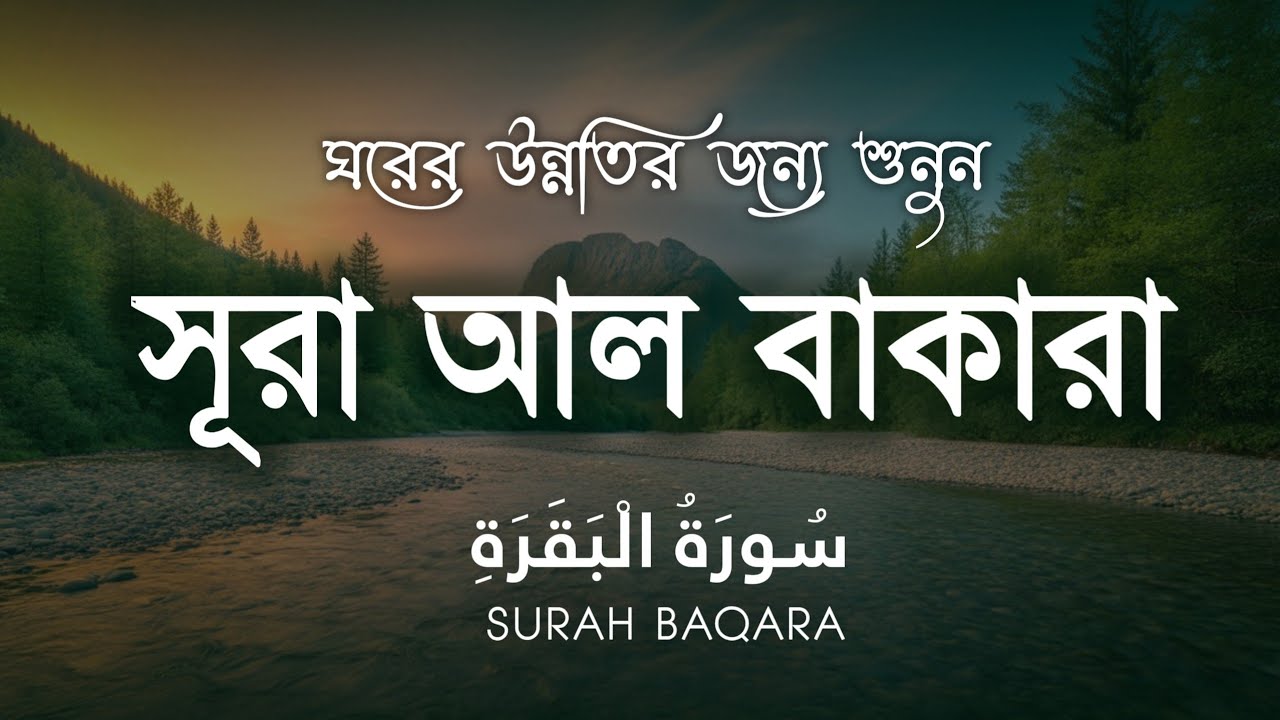 ঘরের উন্নতির জন্য সূরা বাকারা প্রতিদিন শুনুন । Surah Al Baqarah Full Quran Recitation | By Alaa Aqel