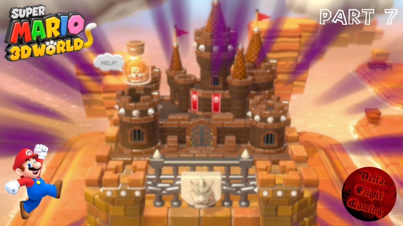 Super Mario 3D World | Part 7 - Traveling into World 4!!
