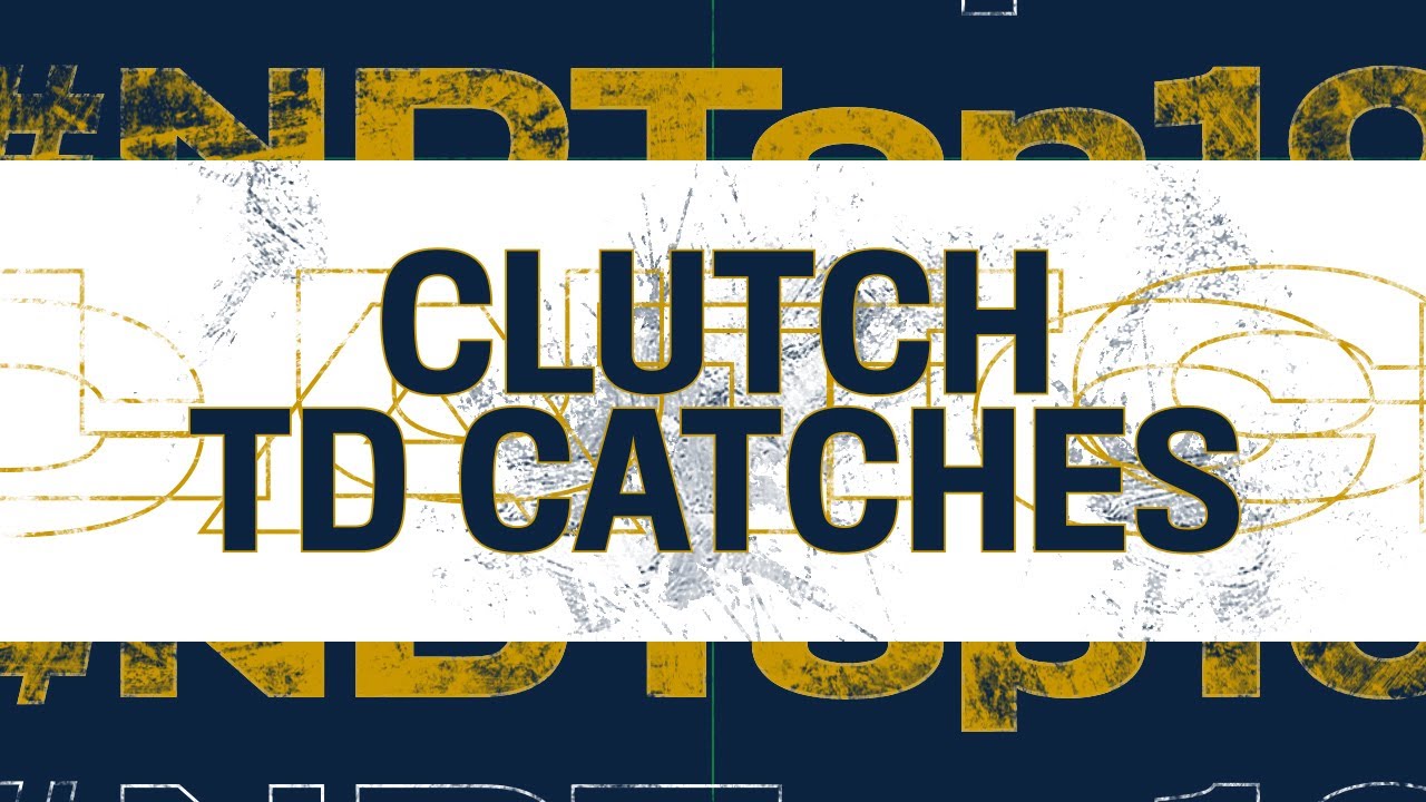 Clutch Touchdown Catches | #NDTop10 | Notre Dame Football