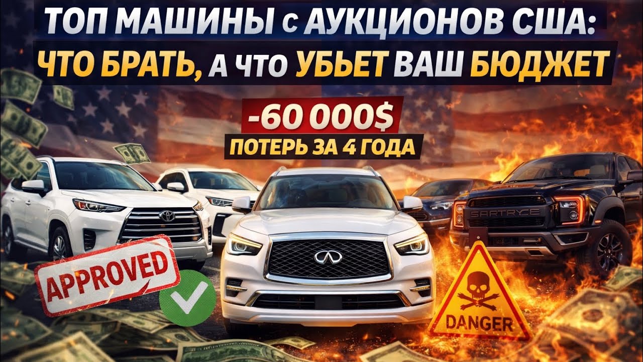 ОБЗОР ТОП МАШИН С АУКЦИОНА В США. ЧТО ЖЕ ВЫБРАТЬ, КАК НЕ ПОПАСТЬ НА ДЕНЬГИ?!