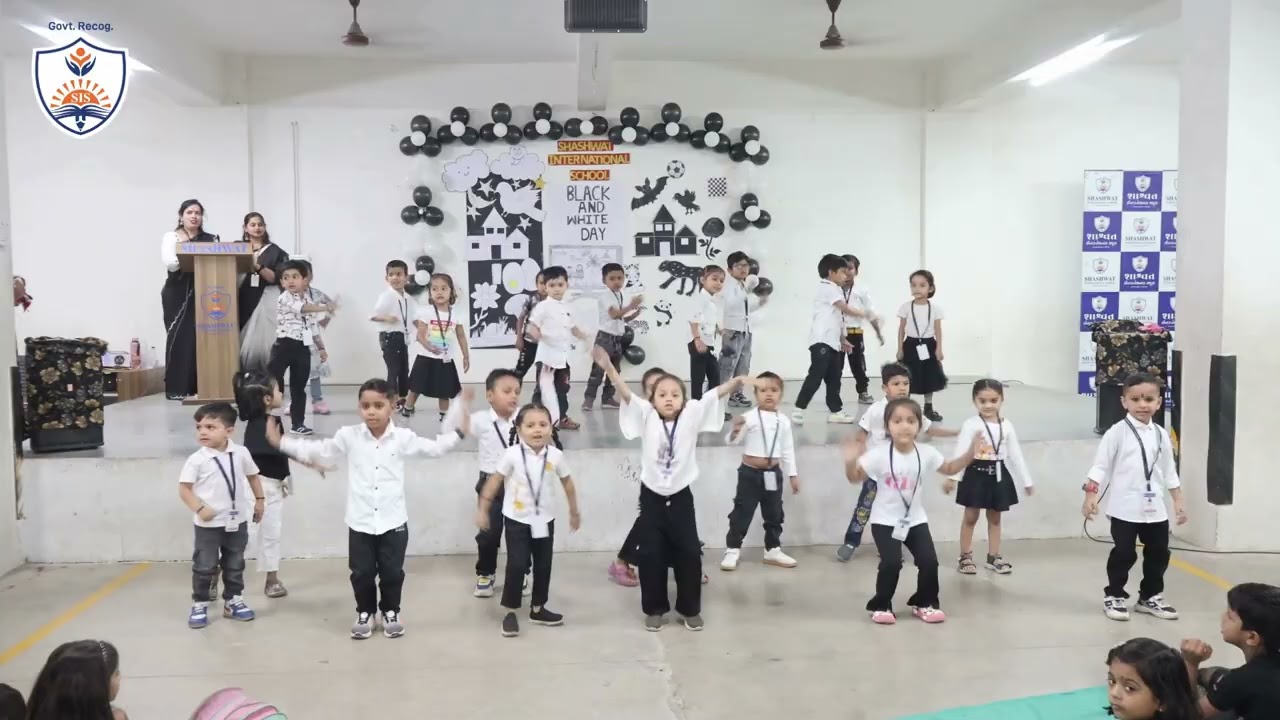 Black & White Day Celebration Std  Pre Primary  English Medium