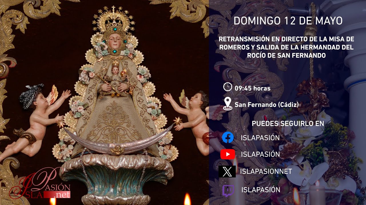 #DIRECTO | Misa de romeros y salida de la Hermandad del Rocío de San Fernando | 2024