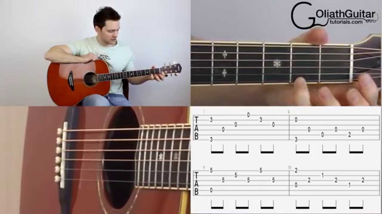 Silent Night - Easy Fingerstyle Guitar Lesson / Tutorial & Tabs