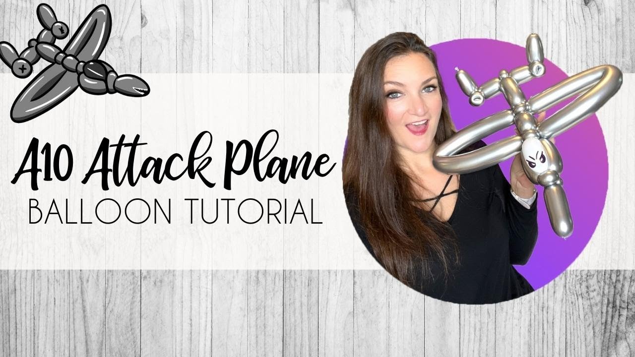 A10 Attack Jet Airplane Balloon Twisting Tutorial!