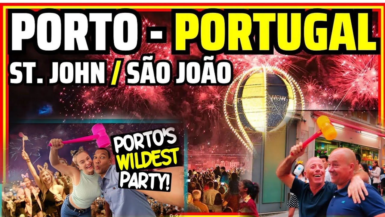 The Amazing St. John’s Festival in Porto Portugal 🇵🇹  festa de São João  2024