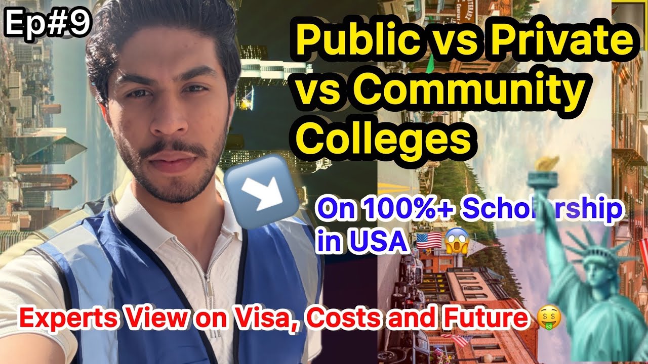 Public 📚vs Private🎓 vs Community Colleges🤑 in USA 🇺🇸 on F1 Visa 😱?