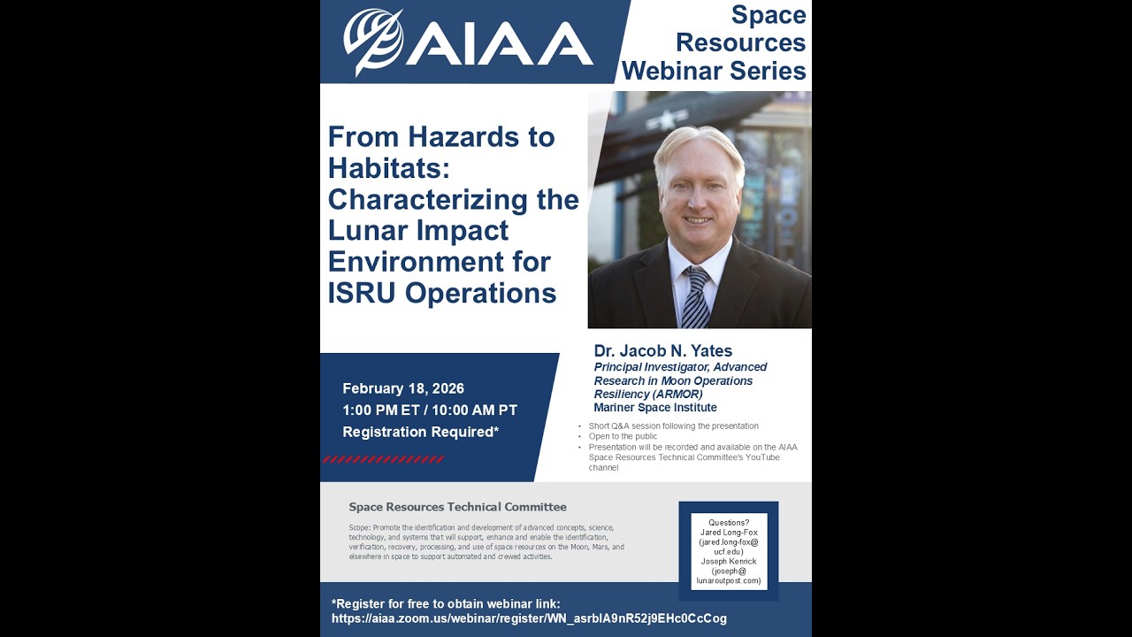 AIAA Space Resources Webinar Series - February 2026