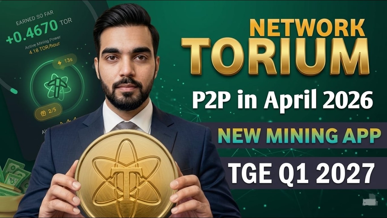 Torium Network New Mining App | Torium Network P2P Start in April