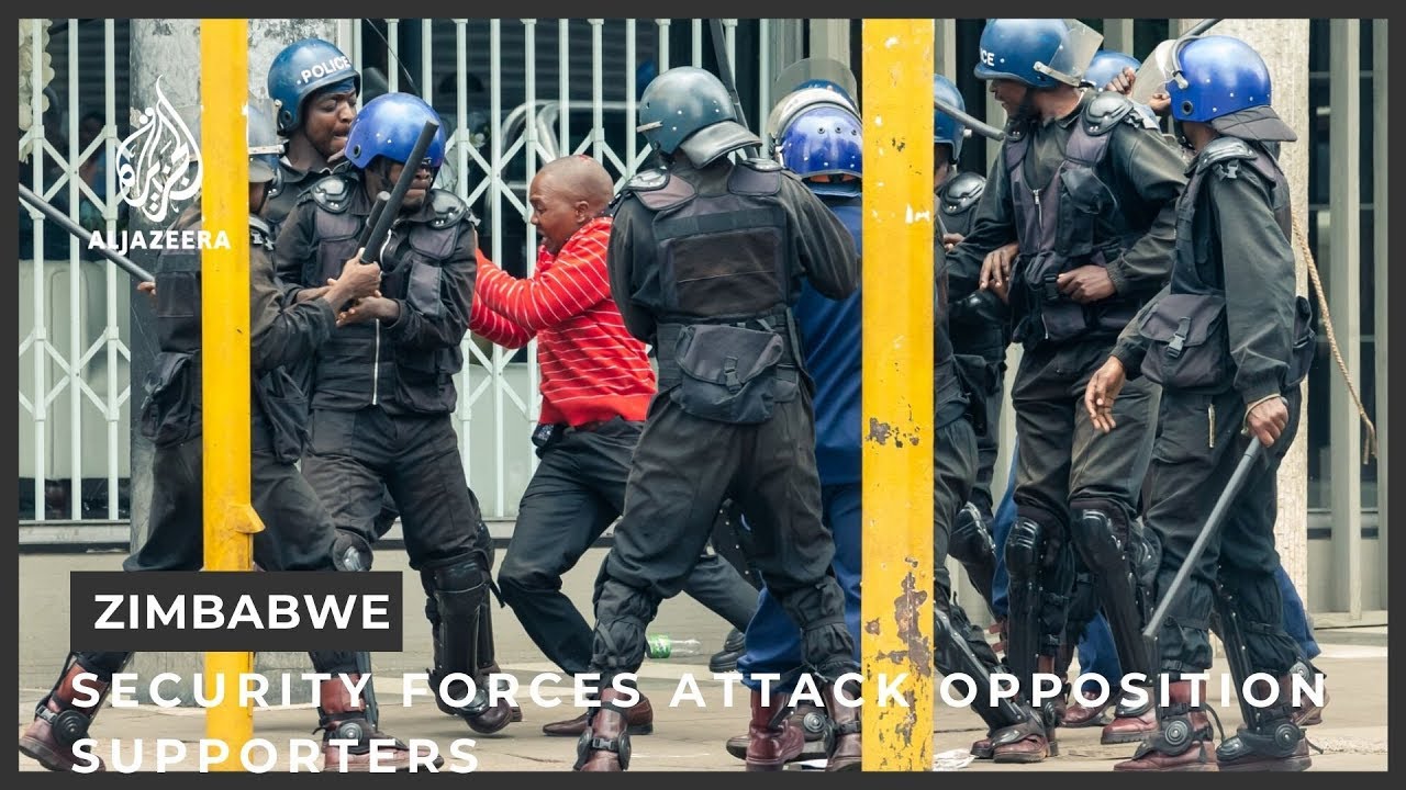 Zimbabwe security forces attack opposition supporters