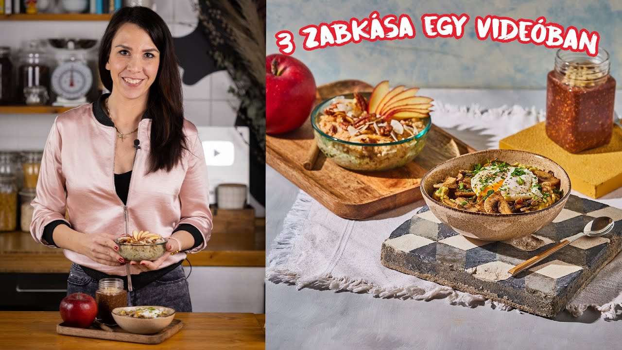 3-féle zabkása egy videóban 🥣
