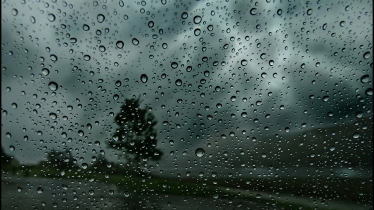 Heavy Rain on Window Glass for Sleep & Relaxation | 3 Hours Natural Rain Sounds 🌧️