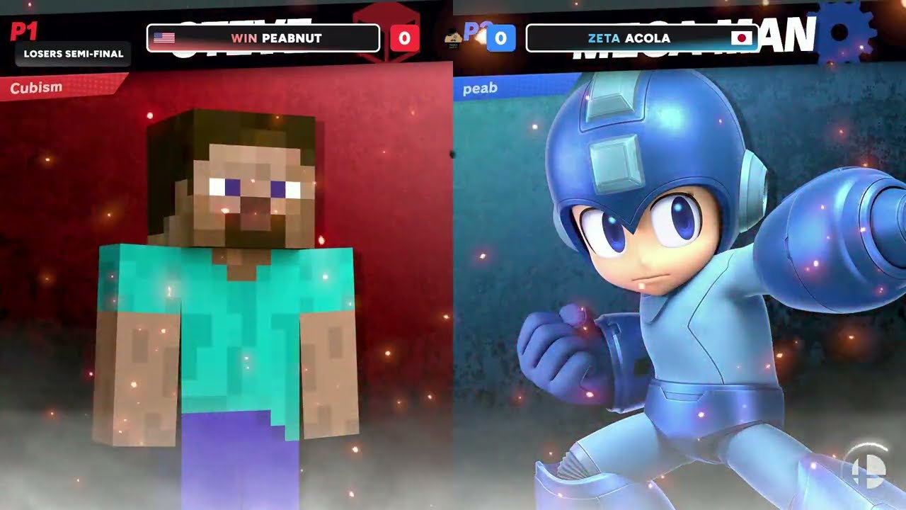 Acola あcola (Steve) vs. Peabnut (Mega Man) - Supernova Invitational | 09 Aug '24