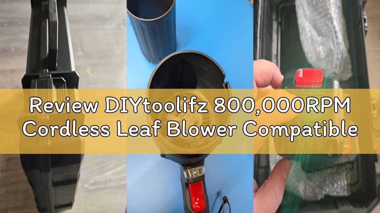 Review DIYtoolifz 800,000RPM Cordless Leaf Blower Compatible with Milwaukee (Tool Only), Brushless M
