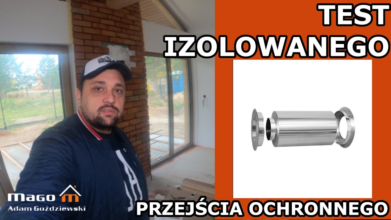 Jak wykonać bezpiecznie przejście przez ścianę rury dymowej w drewnianym domu.?