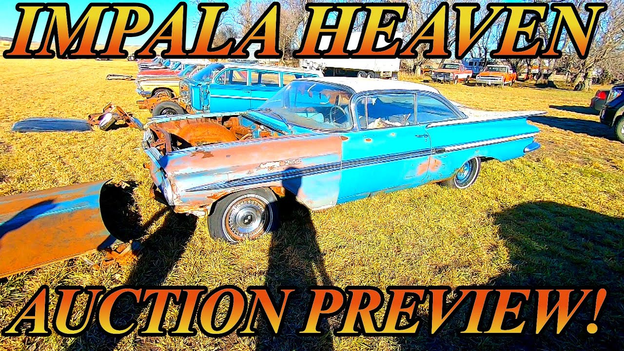 Impala HEAVEN Auction Preview! 1958-64 Chevrolets, Chevelles, Square Body Trucks, Etc..ALL FOR SALE!