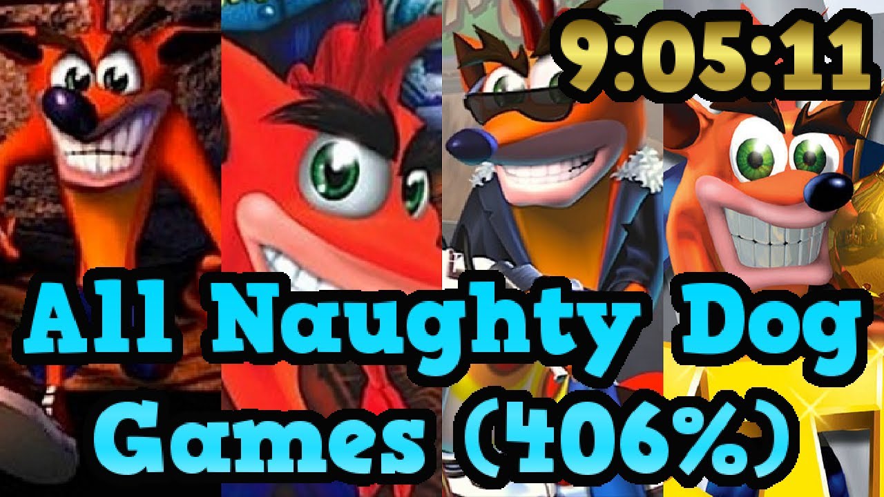 All Naughty Dog Crash Bandicoot Games (406%) Speedrun in 