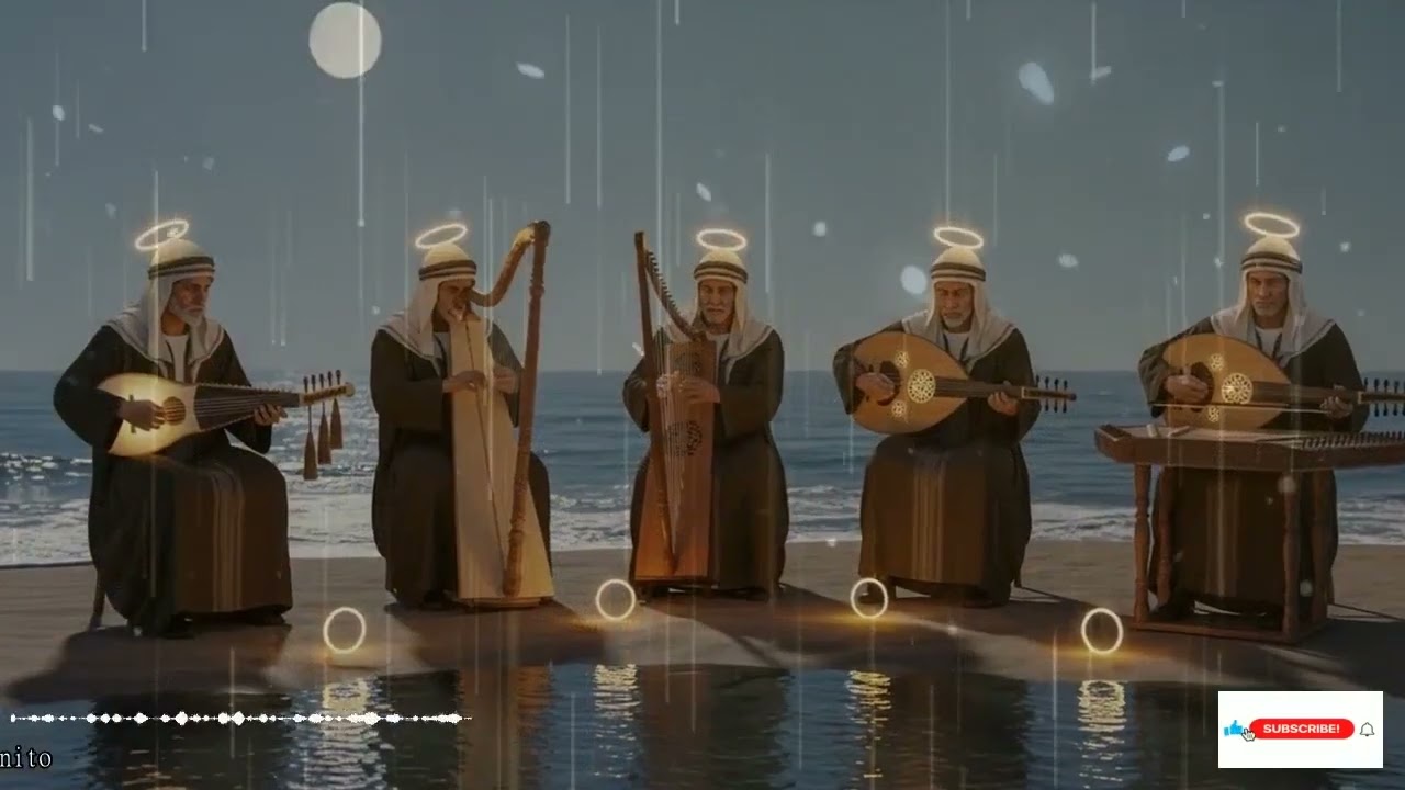 Eco Sagrado Del Templo En Jerusalén Con Cánticos Hebreos Shofar E Instrumentos Para Adonai