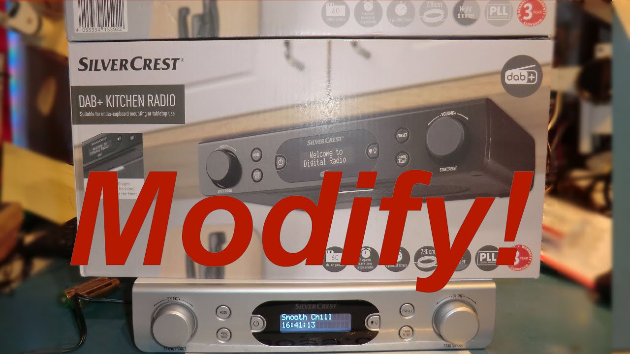 DAB radio modifications.  LIDL kitchen radio could use some upgrades.  Part 1.